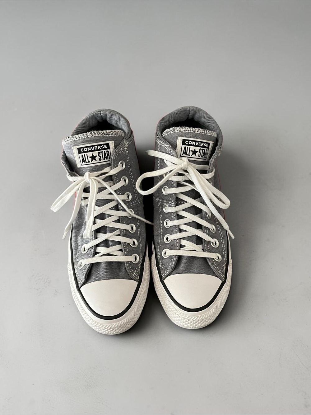 Converse Chuck Taylor All Star Street Mid Gray Sneakers Women’s 8 Men’s 6 - Picture 2 of 9